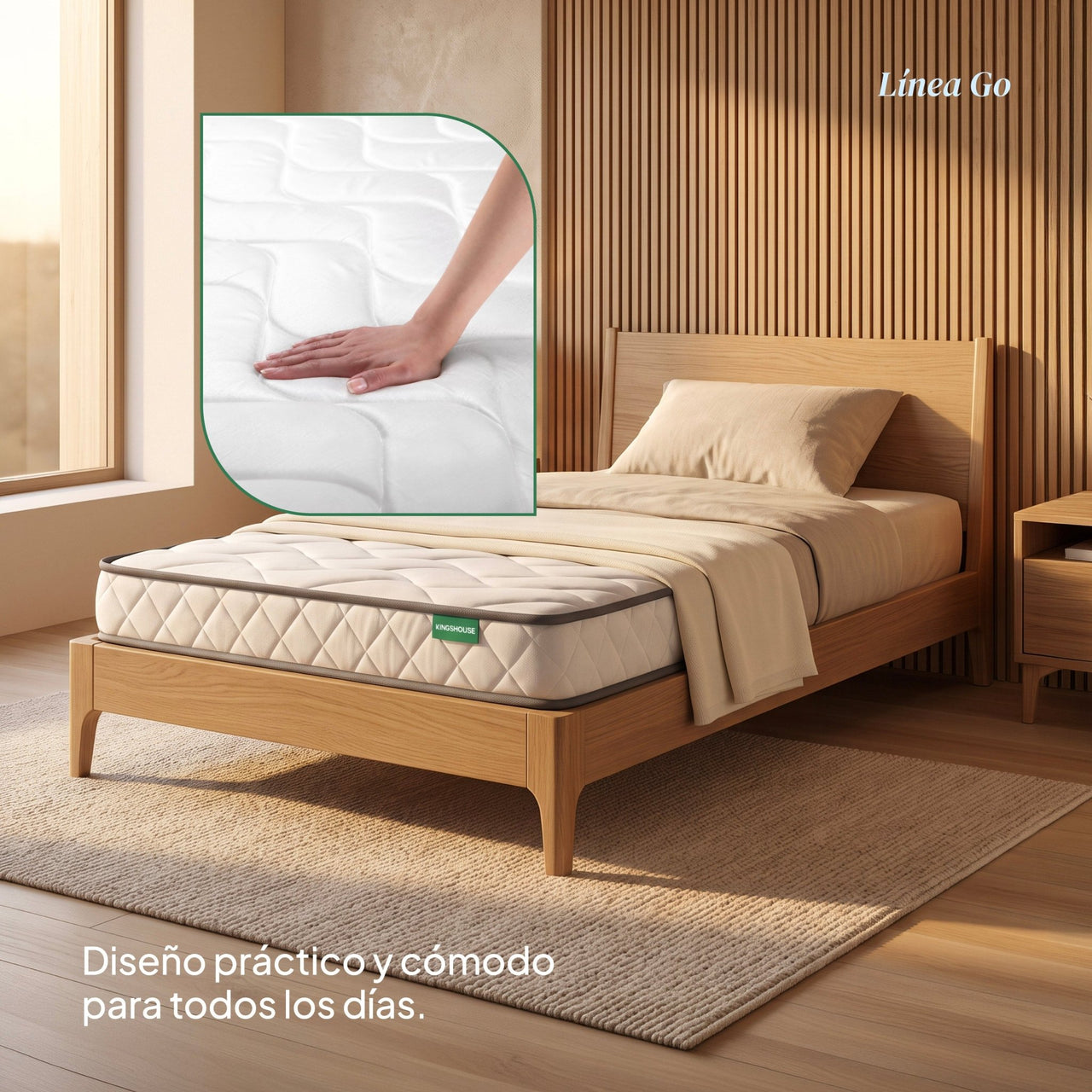 Colchoneta Individual Kingshouse | Memory Foam 12cm | En Caja