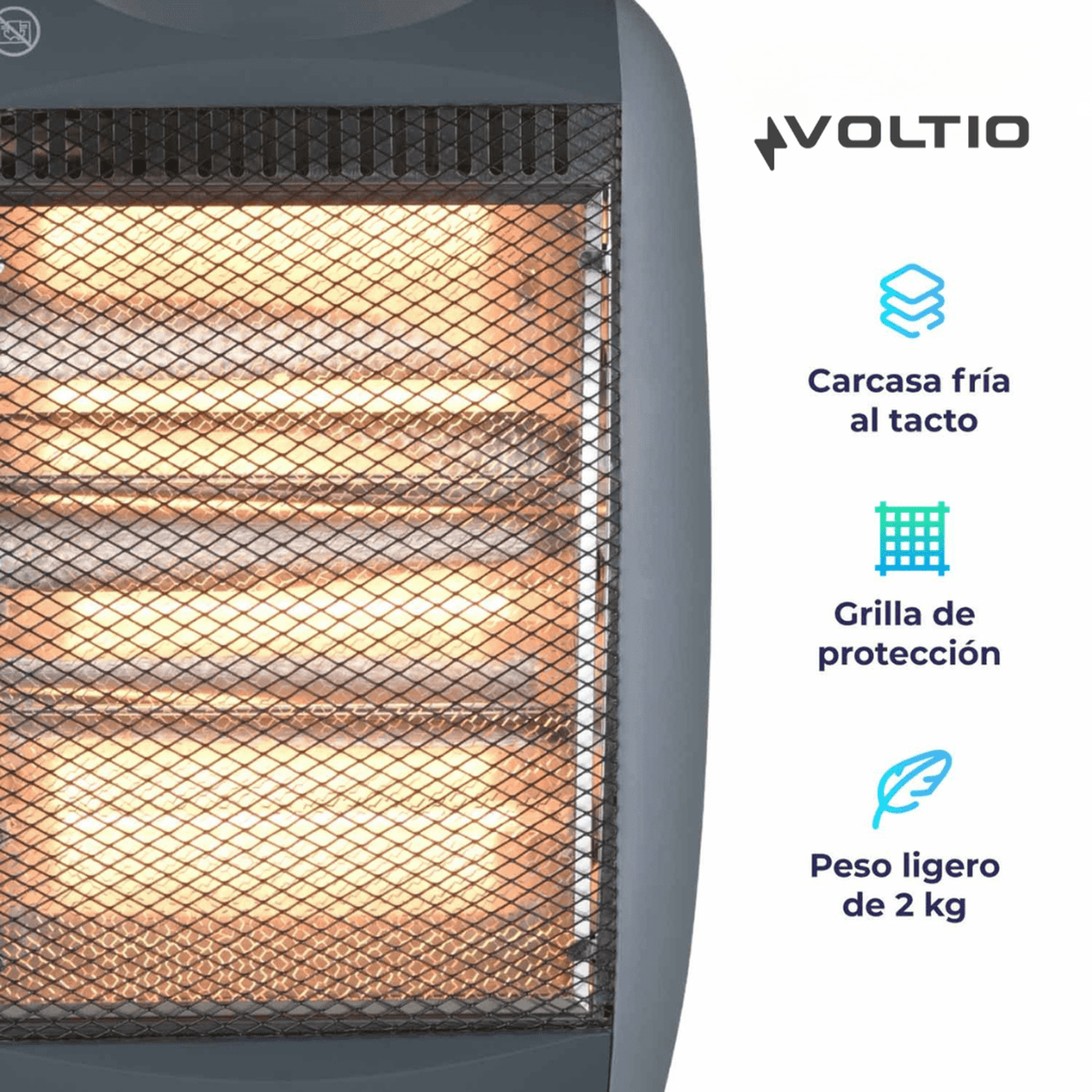 Combo Árbol 1.80 m de Fibra Óptica + Calefactor con 3 Niveles