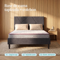 Thumbnail for Combo Cama de Madera y Colchón Matrimonial Memory Foam