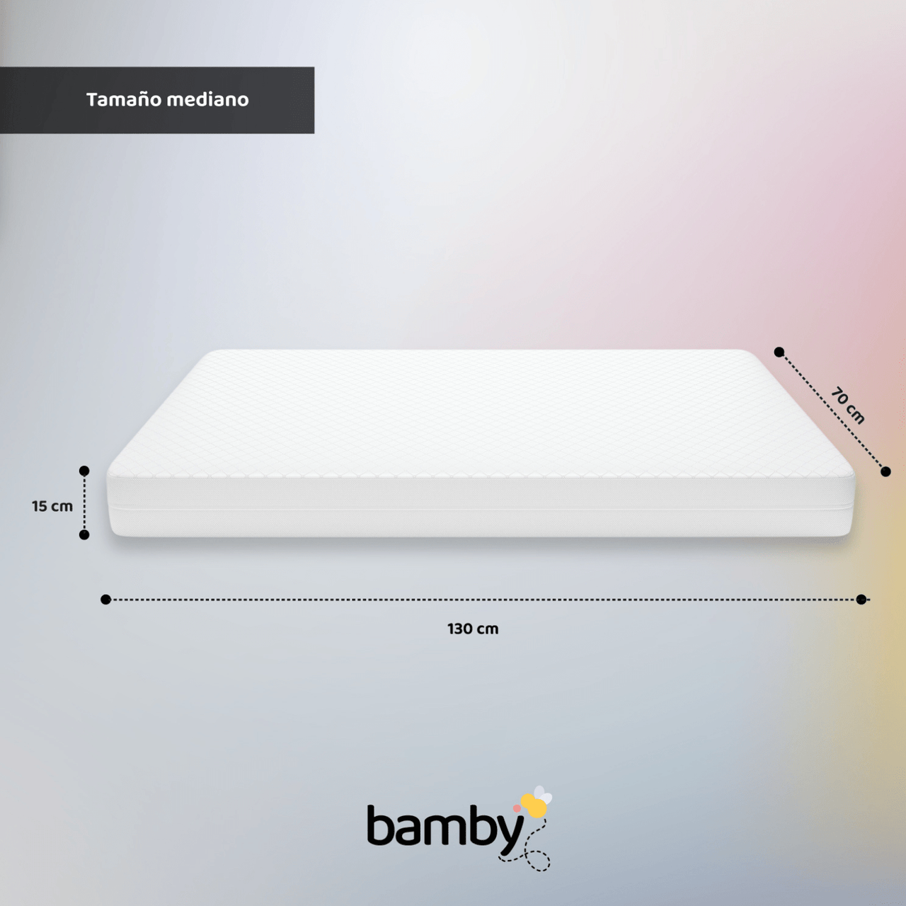 Combo Cuna Convertible + Colchón Hipoalergénico Bamby