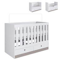 Thumbnail for Combo Cuna Convertible + Colchón Hipoalergénico Bamby