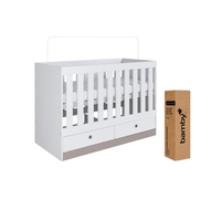 Thumbnail for Combo Cuna Convertible + Colchón Hipoalergénico Bamby
