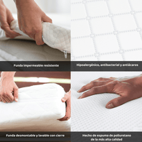 Thumbnail for Combo Cuna Convertible + Colchón Hipoalergénico Bamby