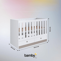 Thumbnail for Combo Cuna Convertible + Colchón Hipoalergénico Bamby