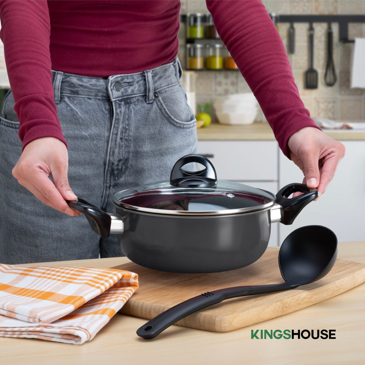 Combo de Batería de Cocina 10 Pzas + Horno Tostador 11L