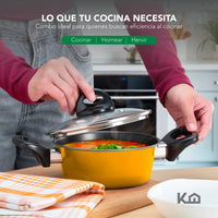 Thumbnail for Combo de Batería de Cocina 10 Pzas + Horno Tostador 11L