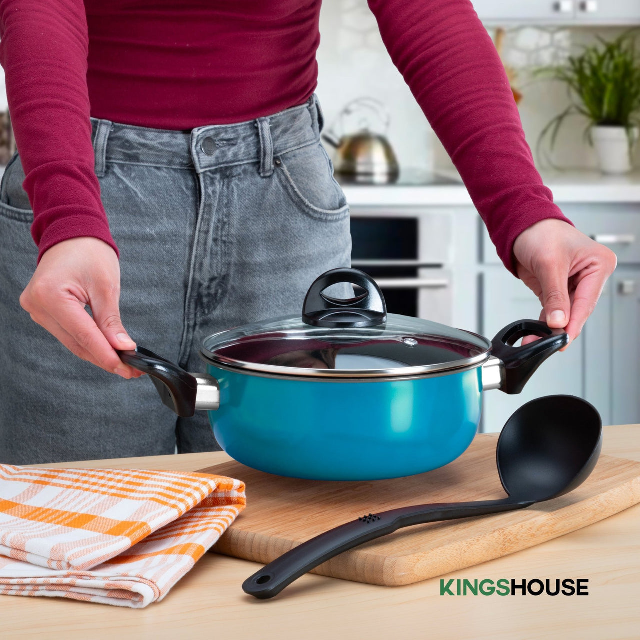 Combo de Batería de Cocina 10 Pzas + Horno Tostador 11L