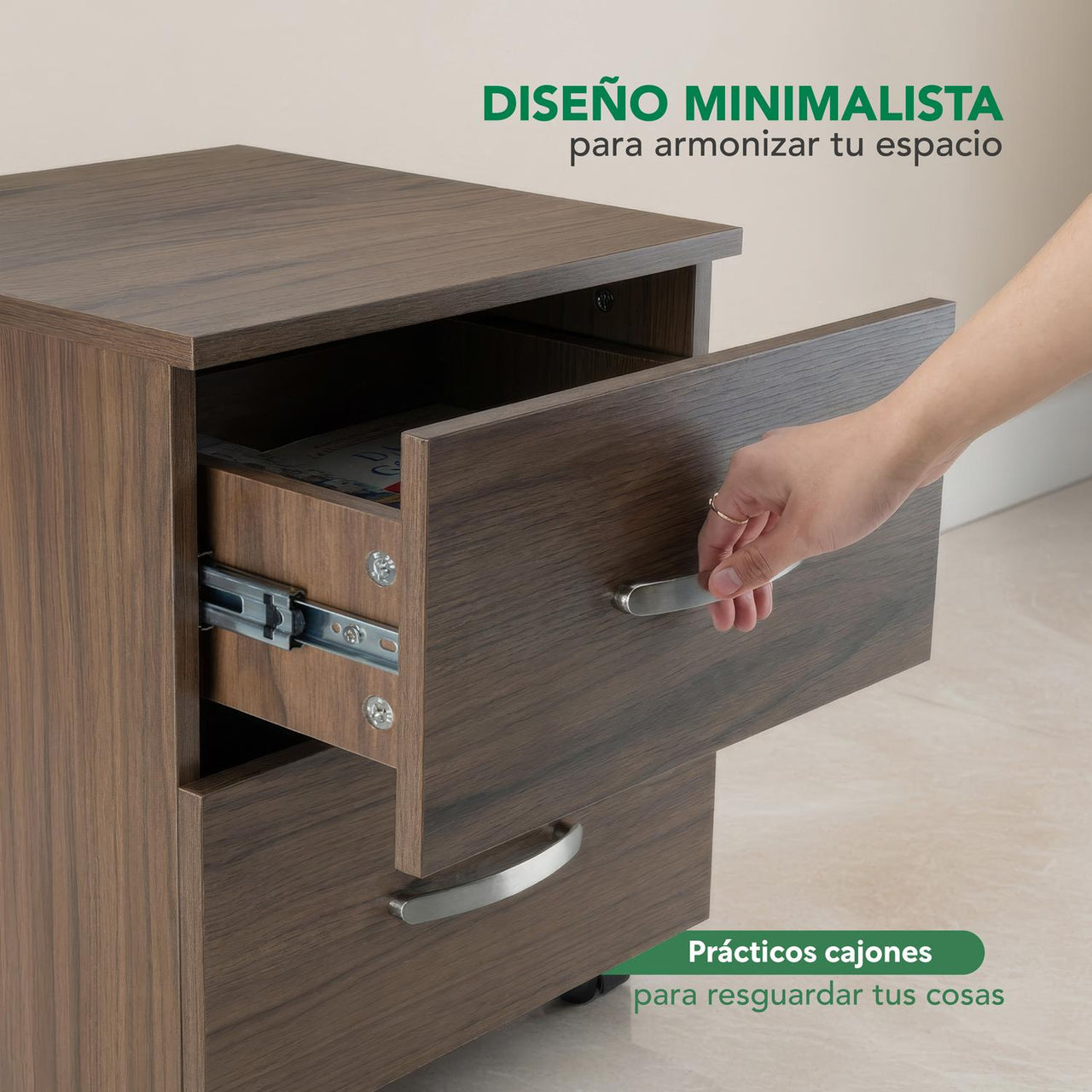 Combo Escritorio, Librero y Archivero para Hogar y Oficina