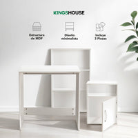 Thumbnail for Combo Escritorio, Librero y Archivero para Hogar y Oficina