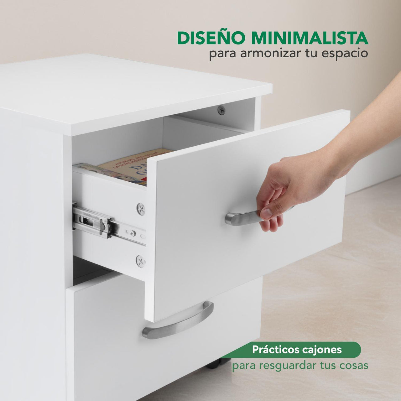 Combo Escritorio, Librero y Archivero para Hogar y Oficina