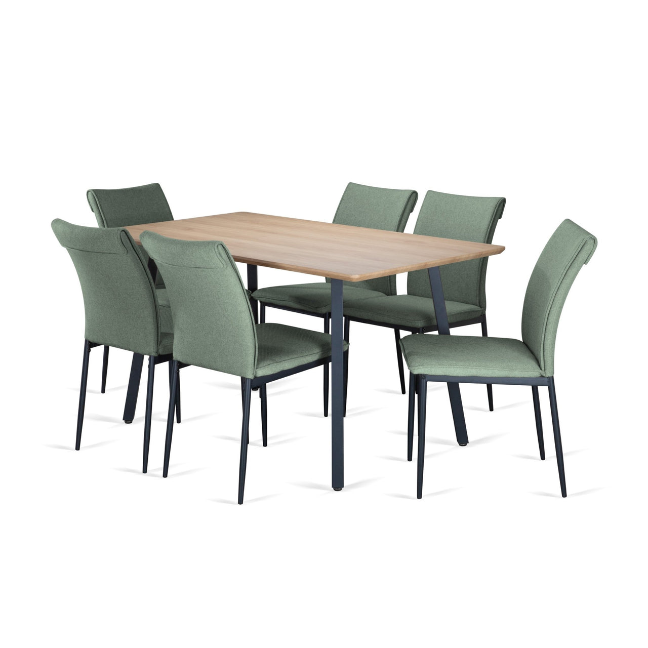 Comedor 6 Sillas Modelo Vita Estilo Madera Moderno Elegante