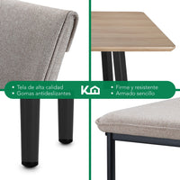 Thumbnail for Comedor 6 Sillas Modelo Vita Estilo Madera Moderno Elegante