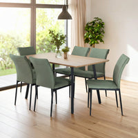 Thumbnail for Comedor 6 Sillas Modelo Vita Estilo Madera Moderno Elegante