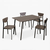 Thumbnail for Comedor Moderno Rectangular 5 Piezas Con 4 Sillas y Mesa