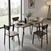 Thumbnail for Comedor Moderno Rectangular 5 Piezas Con 4 Sillas y Mesa
