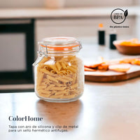Thumbnail for Contenedor para Almacenaje Cristal con Tapa Hermetica 1 Litros COLORJAR1 ColorHome