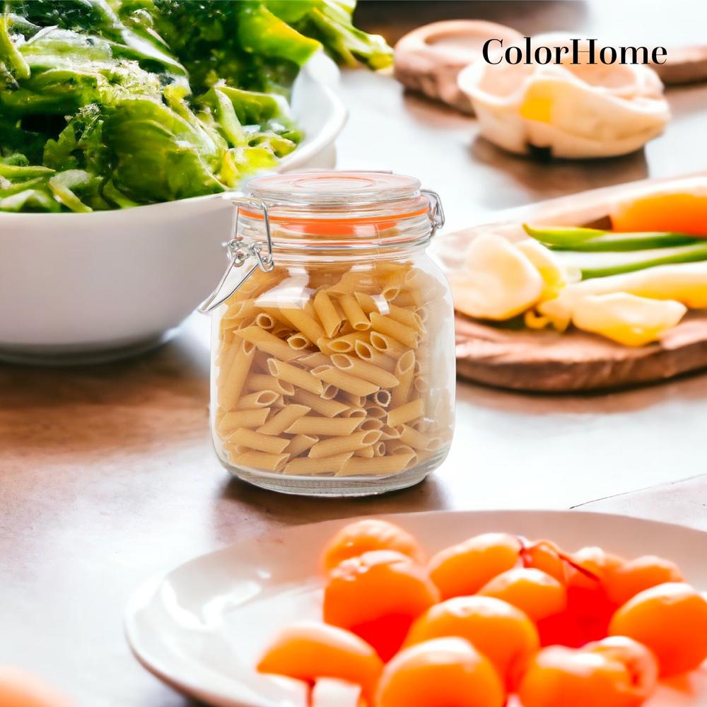 Contenedor para Almacenaje Cristal con Tapa Hermetica 1 Litros COLORJAR1 ColorHome