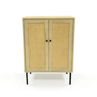 Thumbnail for Credenza Bufetera Aparador 2 Puertas Moderna Madera y Metal