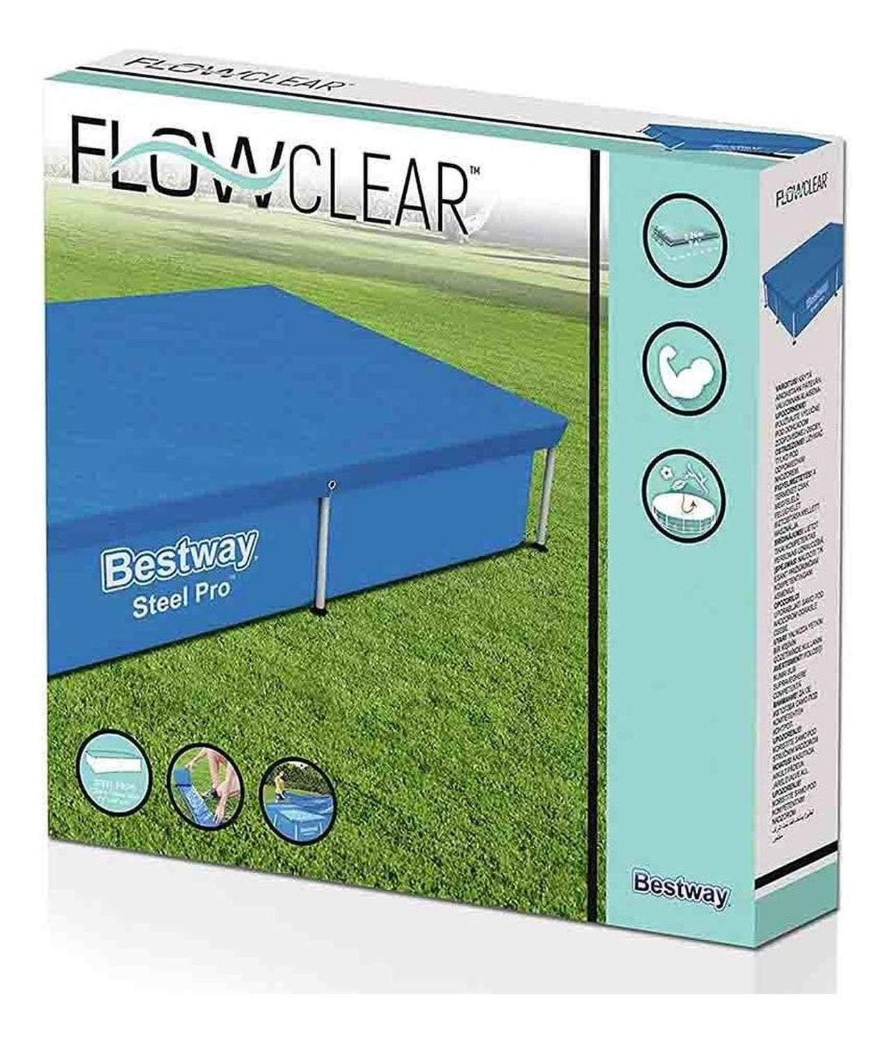 Cubierta Bestway Cobertor 221cm Alberca Rectangular Steelpro