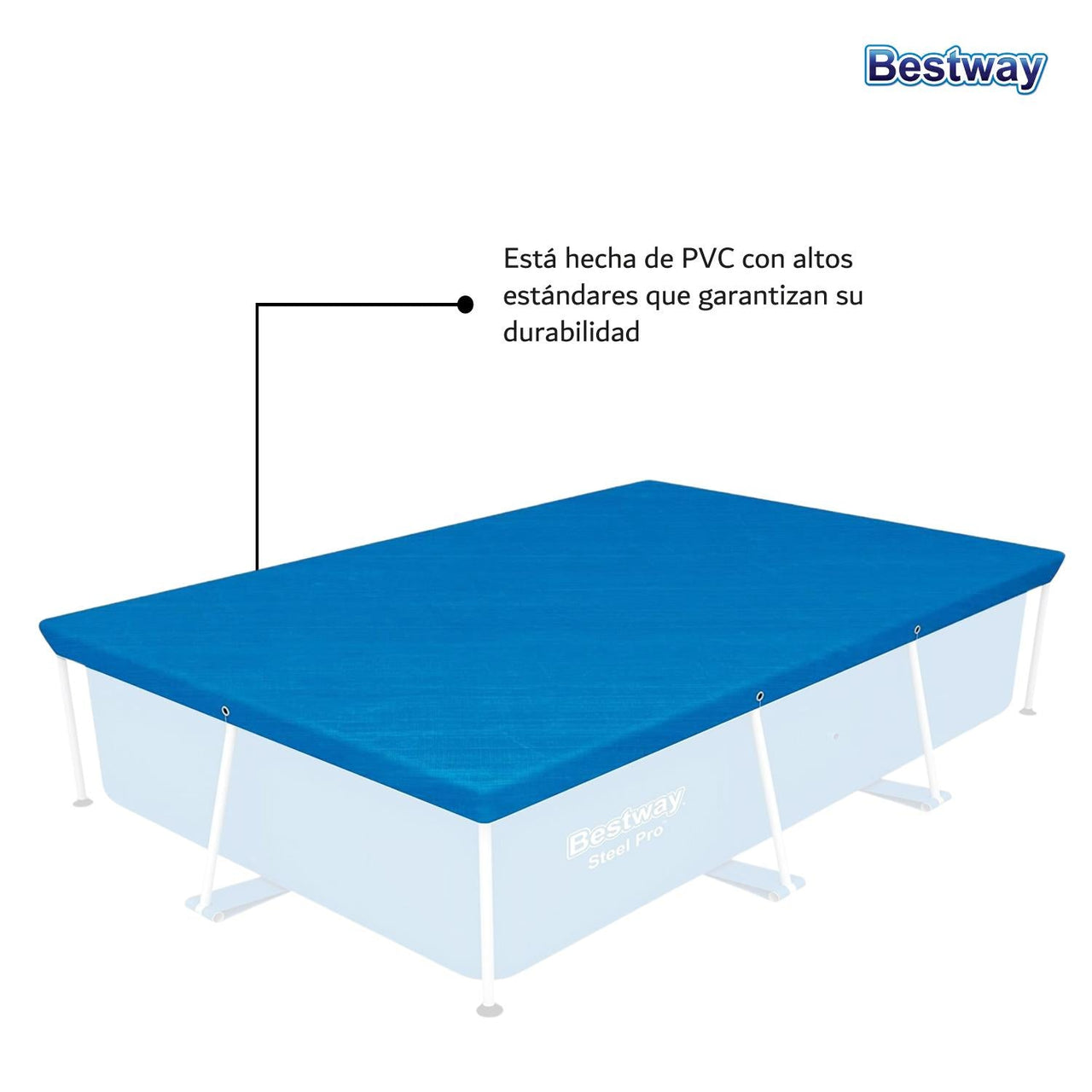 Cubierta Bestway Cobertor Alberca Estructural 259cm Steelpro