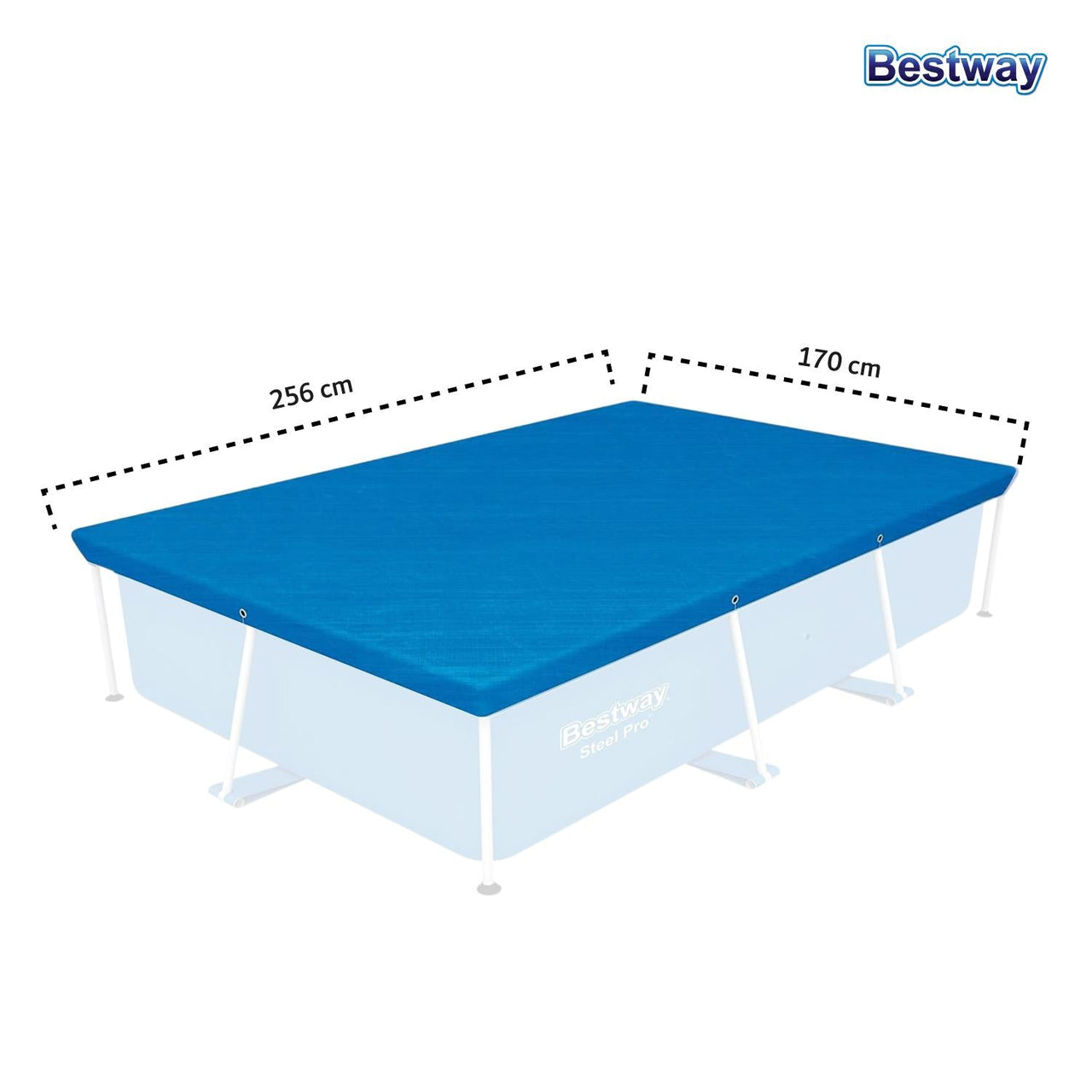 Cubierta Bestway Cobertor Alberca Estructural 259cm Steelpro