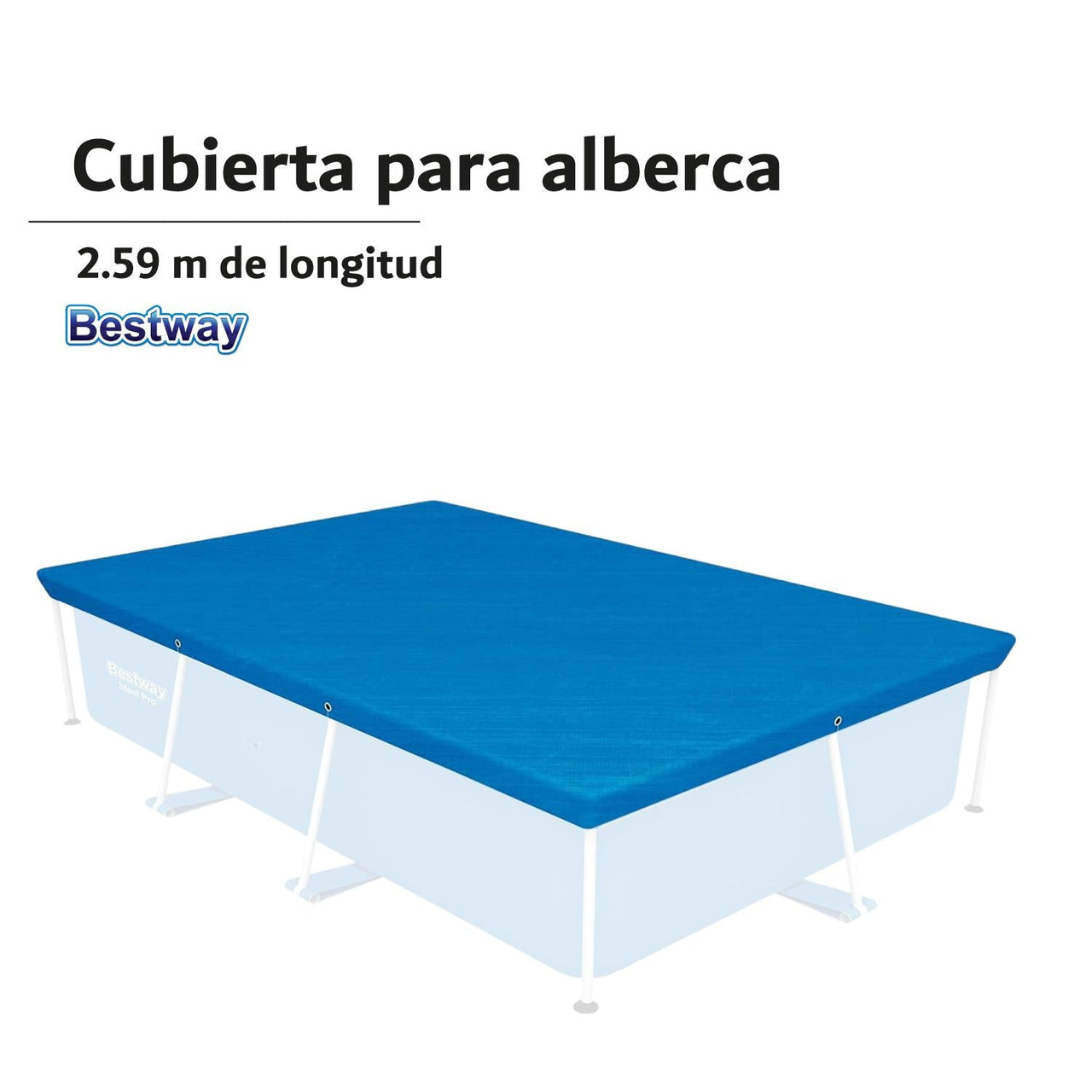 Cubierta Bestway Cobertor Alberca Estructural 259cm Steelpro