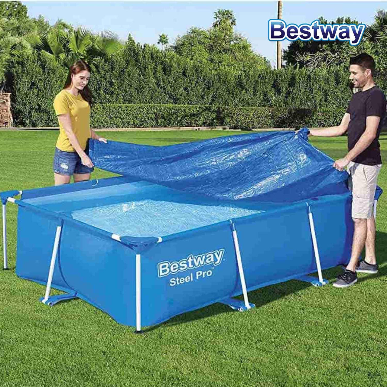 Cubierta Bestway Cobertor Alberca Estructural 300cm Steelpro
