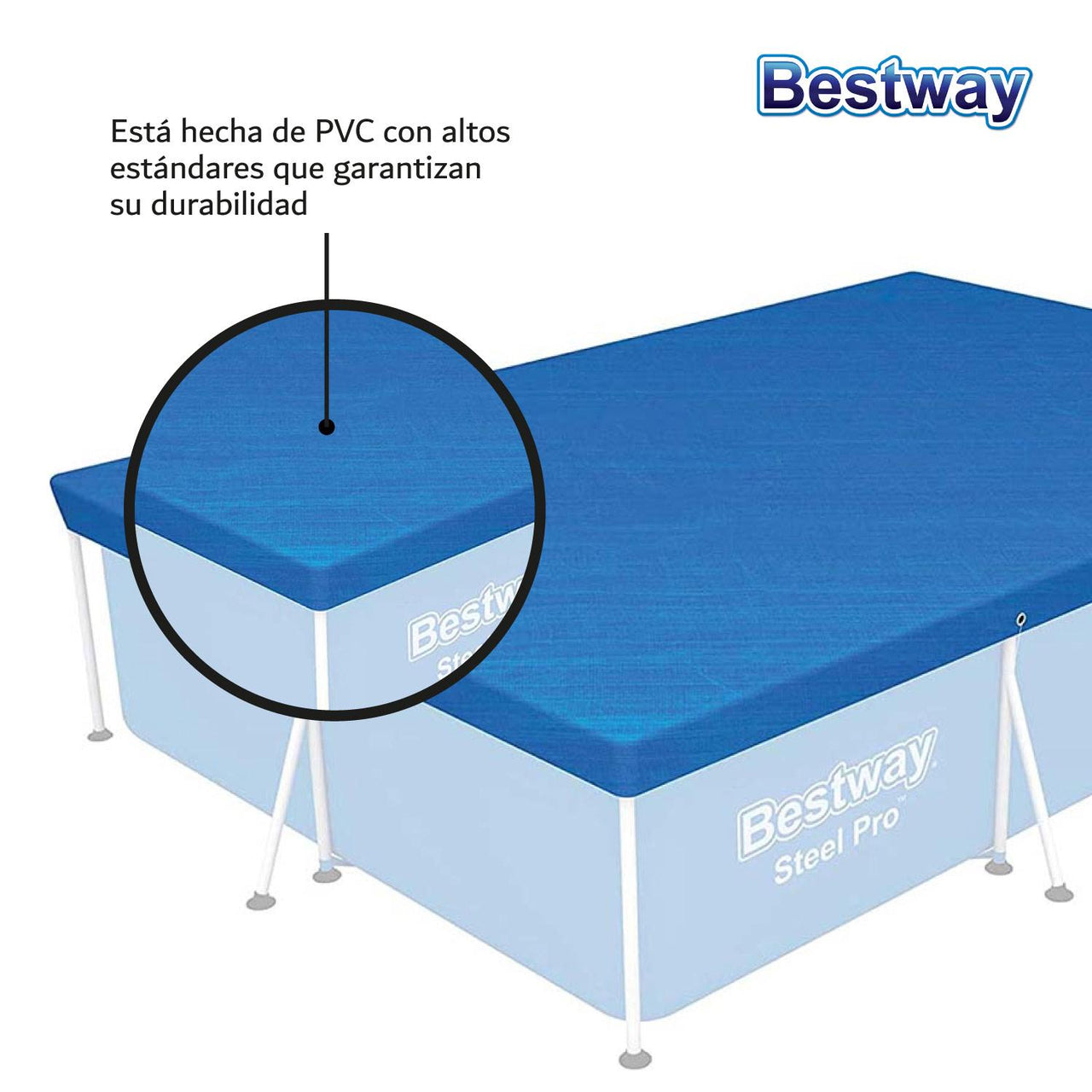 Cubierta Bestway Cobertor Alberca Estructural 300cm Steelpro