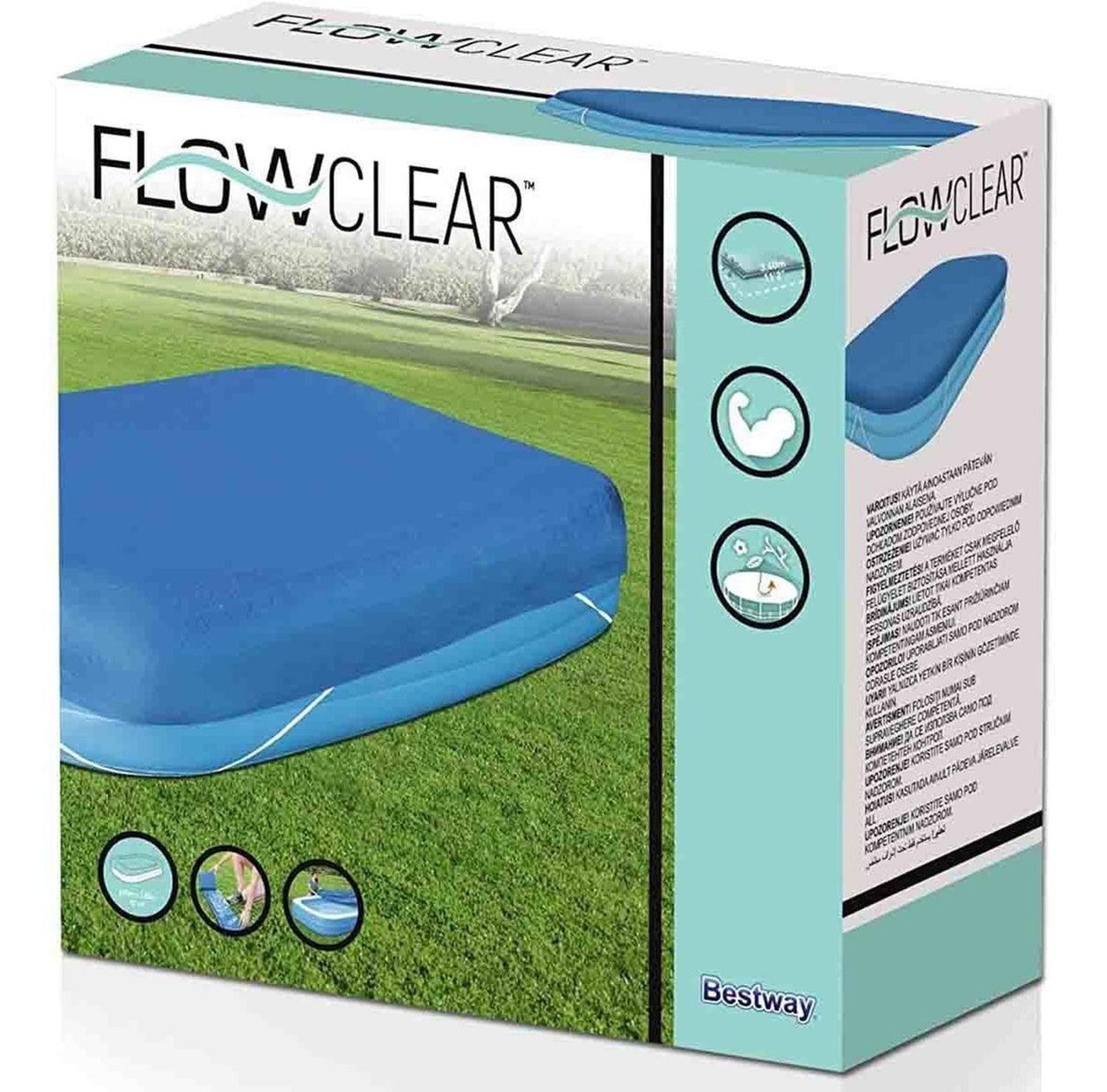 Cubierta Cobertor Alberca Inflable Rectangular 305cm Bestway