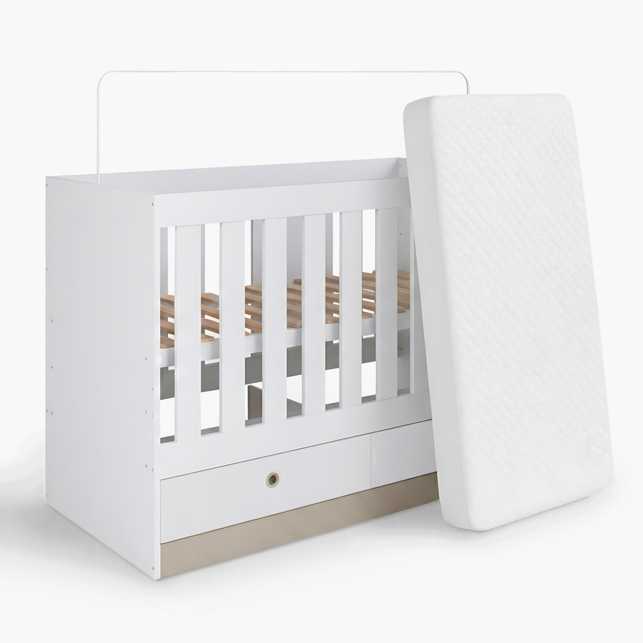 Cuna Colecho 3 en 1 de Madera con Colchón Infantil 1.20 x 60