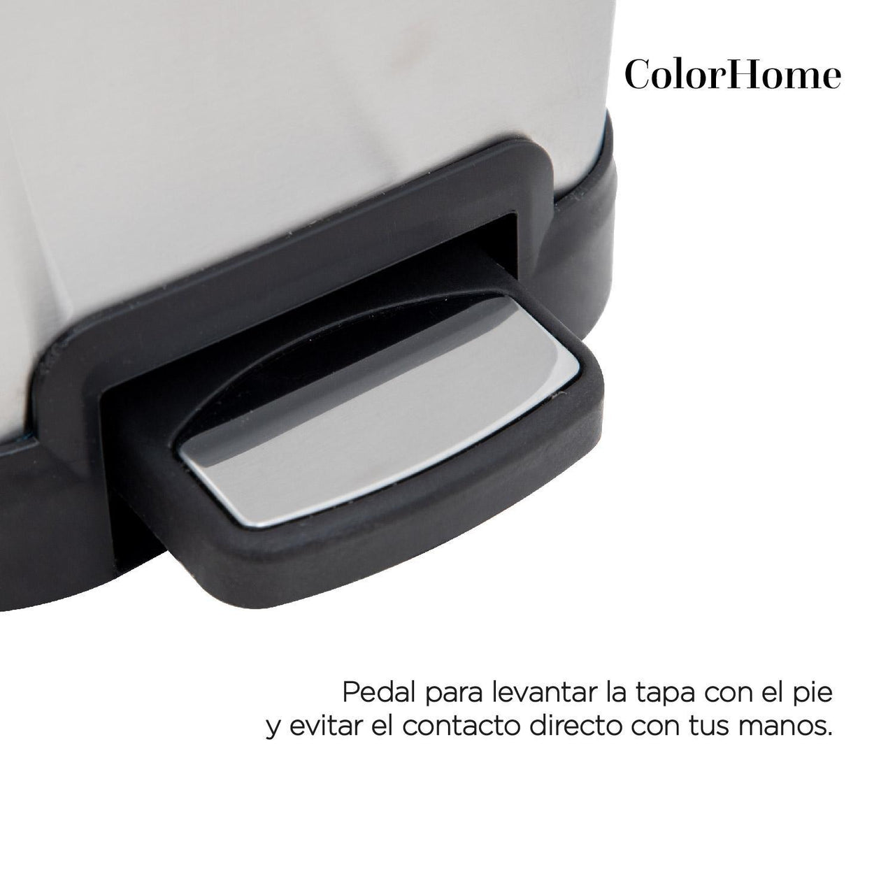 Botes de Basura 8L Acero Inox Metalico C/Pedal Cocina 2pzas