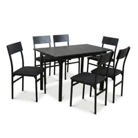 Thumbnail for Comedor Mesa Extensible Rectangular 6 Sillas Madera Moderno