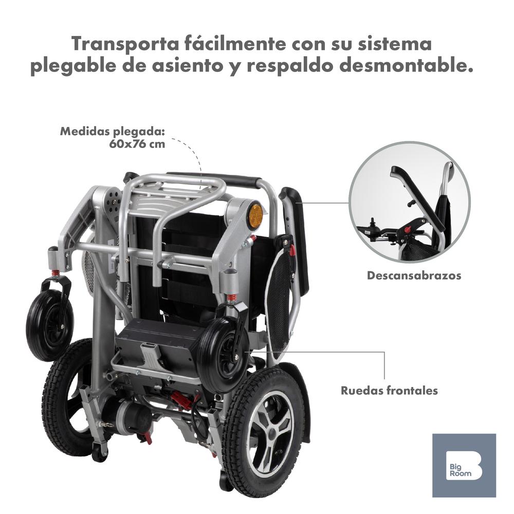 Silla De Ruedas Eléctrica Plegable Todoterreno Aluminio