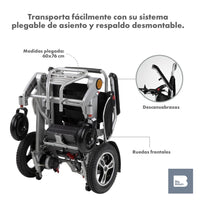 Thumbnail for Silla De Ruedas Eléctrica Plegable Todoterreno Aluminio