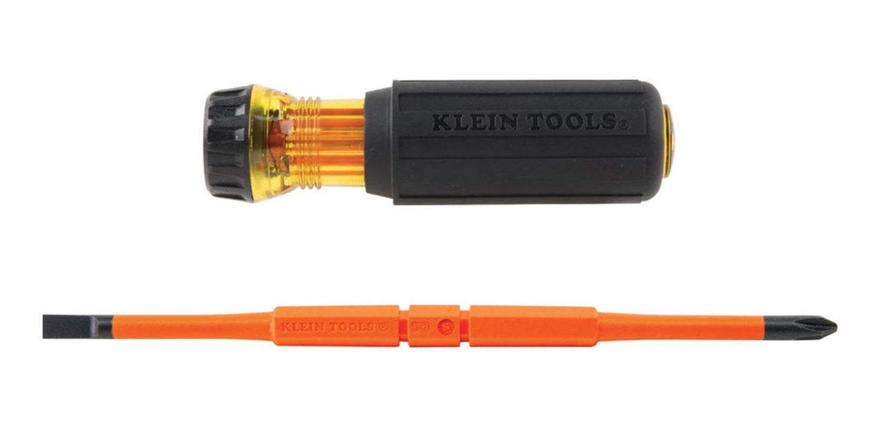 Desarmador Aislado 2 En 1 Dos Puntas Ph#2 1/4 Klein Tools