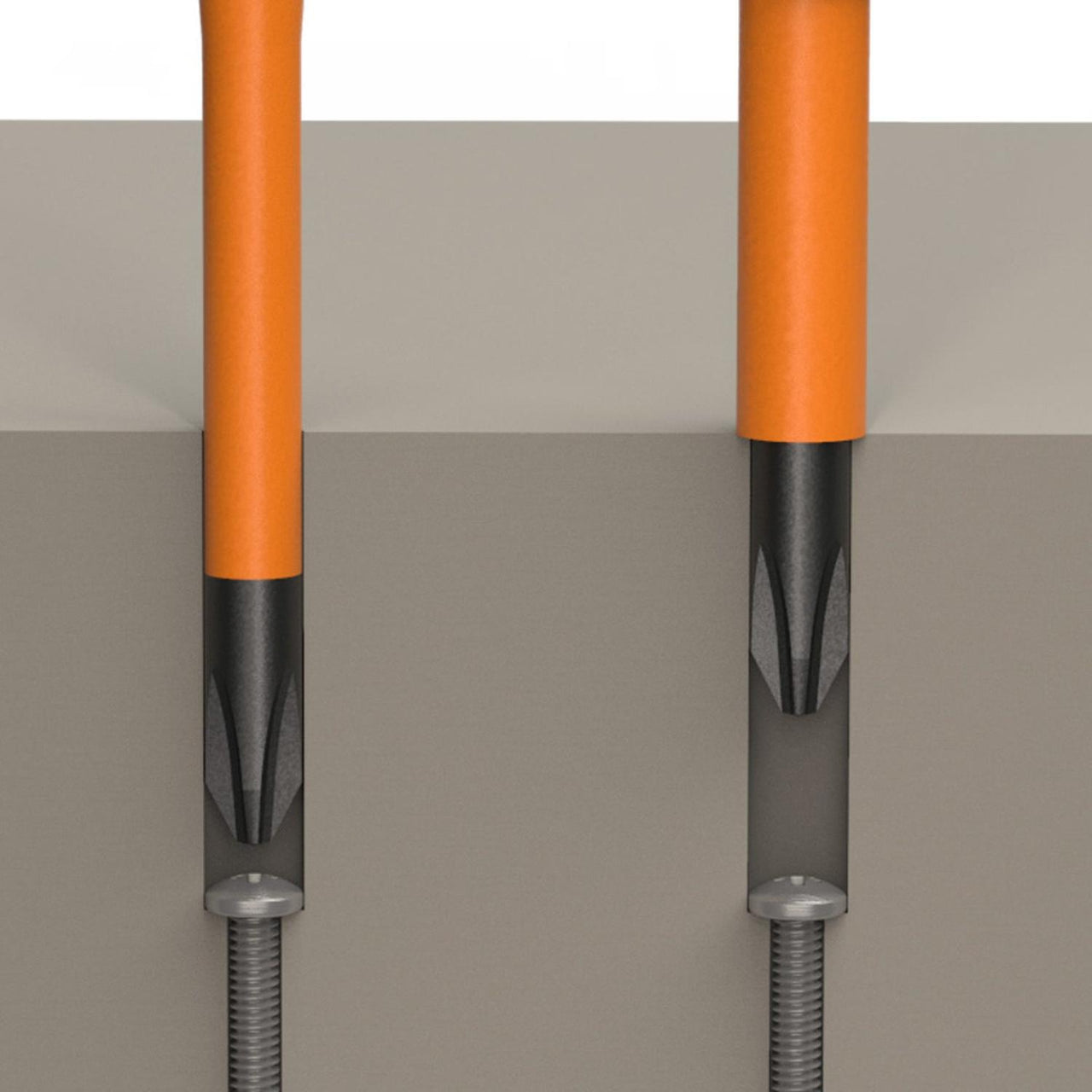 Desarmador Aislado 2 En 1 Dos Puntas Ph#2 1/4 Klein Tools