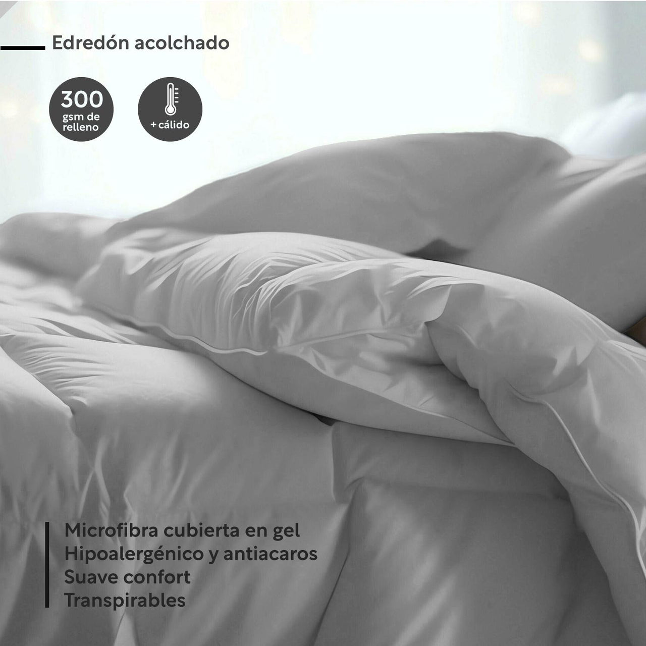 Edredon Colordreams Acolchado Individual Hipoalergenico
