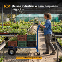 Thumbnail for Diablito Carga Plataforma Rueda Neumatica 200/400 kg Acero
