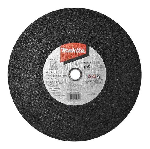 Disco De Corte Abrasivo De 14 In 350 Mm 3900 Rpm Makita