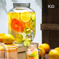 Thumbnail for Dispensador Bebidas 4 Litros Mason Jar Vitrolero Con Tapa
