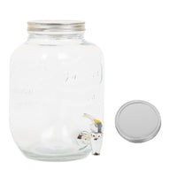 Thumbnail for Dispensador Bebidas 4 Litros Mason Jar Vitrolero Con Tapa