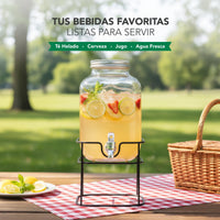 Thumbnail for Vitrolero Dispensador de Agua 5L Tapa Hermética Base Metal