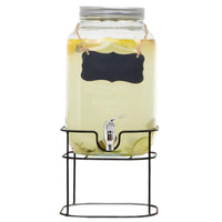Thumbnail for Dispensador Bebidas 8L Mason Jar Vitrolero Con Base Metal
