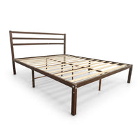 Thumbnail for Base Cama Queen Size Metal y Madera Minimalista Resistente