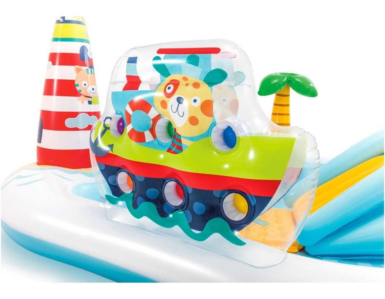Juego Alberca Inflable Pesca Pez Tobogan Playcenter Intex