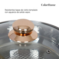 Thumbnail for Batería de Cocina 11 Piezas Acero Inoxidable Tricapa