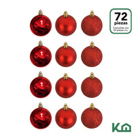 Thumbnail for Adorno Navidad 72pz Decoracion Esferas Navideñas 4cm