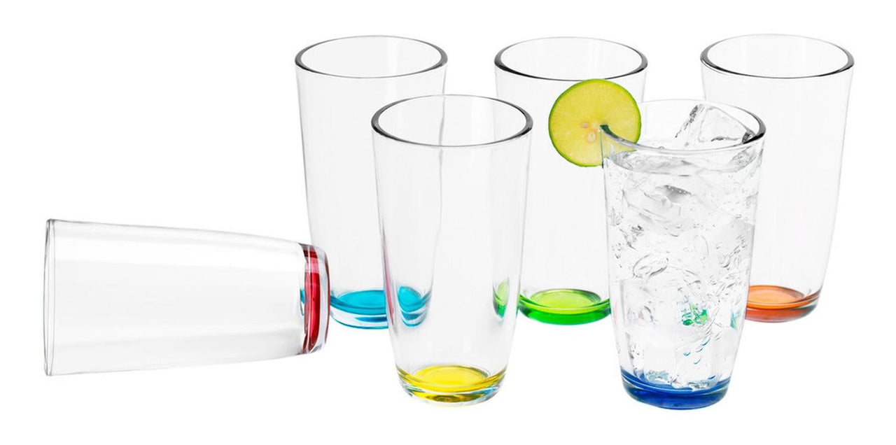 Juego Vasos Atomizados 6pzs 316ml Cocina Beber Santa Elenita