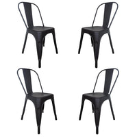 Thumbnail for Silla Tolix Metal Comedor Casa Restaurante Exterior 4 Piezas