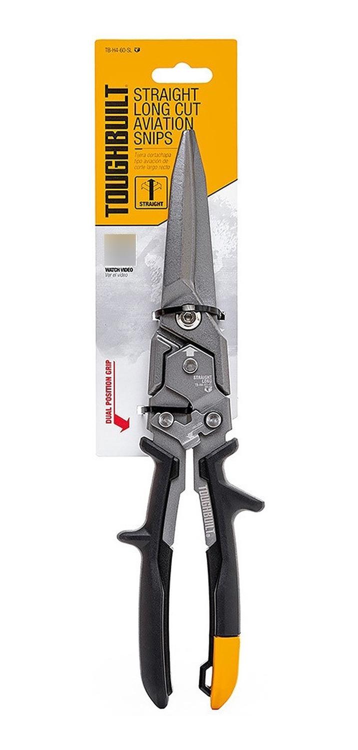 Tijeras De Aviación De Corte Largo Y Recto TB-H4-60-SL Toughbuilt
